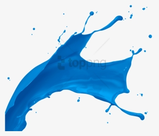 Splash Png Paint D Image With - Blue Paint Splash Png, Transparent Png, Transparent PNG