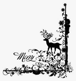 Images For Black And White Christmas Borders - Christmas Border Design Black And White, HD Png Download, Transparent PNG