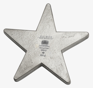 500 Gram Silver Star In Wooden Box - Star, HD Png Download, Transparent PNG
