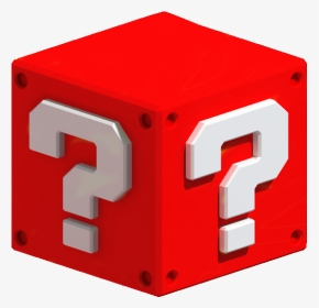 Mario Question Block Png - Mario Question Block Red, Transparent Png, Transparent PNG