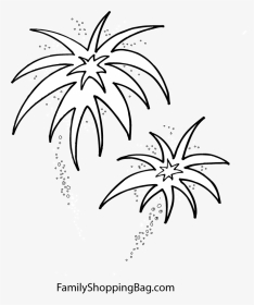 4th Of July Fireworks Coloring Pages Printable - Fireworks Pictures To Colour, HD Png Download, Transparent PNG
