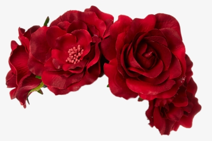 #redroses #flowercrown - Red Flower Crown Png, Transparent Png, Transparent PNG
