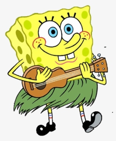Homer Drawing Spongebob Cast - Spongebob Playing An Instrument, HD Png Download, Transparent PNG