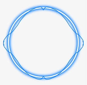 #neon #round #blue #freetoedit #circle #frame #border - Blue Neon Circle Png, Transparent Png, Transparent PNG