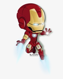 Drawing Photoshop Iron Man - Iron Man Cartoon Png, Transparent Png ,  Transparent Png Image - PNGitem
