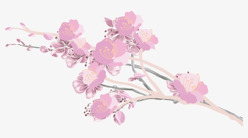 Transparent Cherry Blossom Petals Png - Cherry Blossom Aesthetic Pixel Transparent, Png Download, Transparent PNG