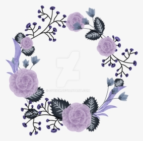 Clip Art Transparent Library Wip By Spnick On Deviantart - Purple Flower Wreath Png, Png Download, Transparent PNG