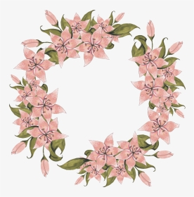 Hand Painted Flowers Wreath Png Transparent - Portable Network Graphics, Png Download, Transparent PNG