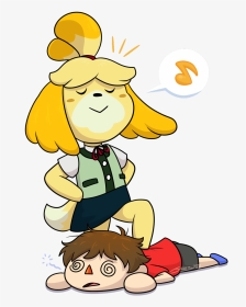 Animal Crossing Isabelle And Villager, HD Png Download, Transparent PNG