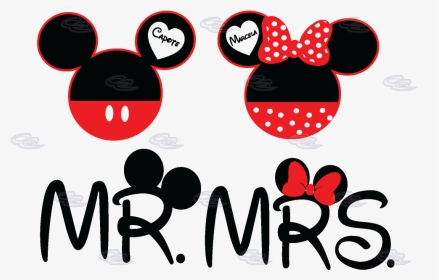 Minnie Mouse Face Coloring Pages - Minnie And Mickey Mouse Heads, HD Png Download, Transparent PNG