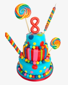 Graphic We Are Eight Photo - Birthday Cakes For Girls With Candy, HD Png Download, Transparent PNG