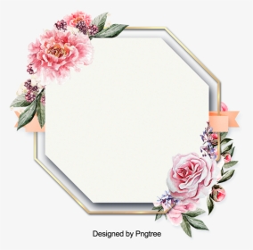 Laces Clipart Wedding Card Flower - Đồ Hoạ Hoa Tranh Khung Hình, HD Png Download, Transparent PNG