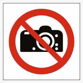 No Photography Symbol Label - Dumping Not Allowed Sign, HD Png Download, Transparent PNG