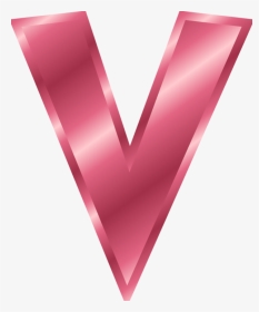 Alphabet Letter V - Pink Letter V Clipart, HD Png Download, Transparent PNG
