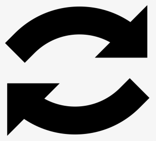 Curve Arrows - Refresh Icon Free, HD Png Download, Transparent PNG