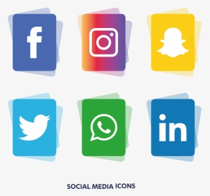 Social Media Icons Set - Vector Social Media Logo Png, Transparent Png, Transparent PNG