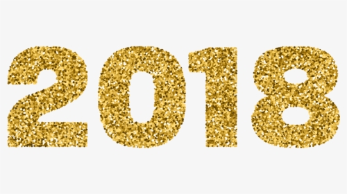 #2018 #happynewyear #newyear #ftestickers - 2018 Gold Glitter Png, Transparent Png, Transparent PNG