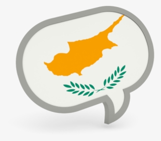 Speech Bubble Icon - Cyprus Flag, HD Png Download, Transparent PNG