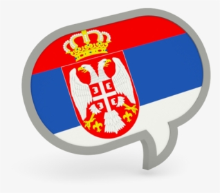 Speech Bubble Icon - Serbia Flag, HD Png Download, Transparent PNG