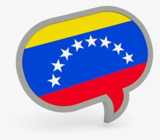Speech Bubble Icon - Venezuela And Us Flag, HD Png Download, Transparent PNG