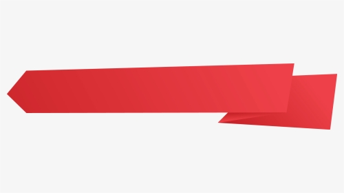 Red Banner Origami With Fold End - Art Paper, HD Png Download, Transparent PNG