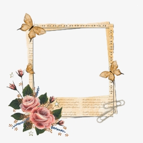 Frame Butterfly For Scrapbook, HD Png Download, Transparent PNG