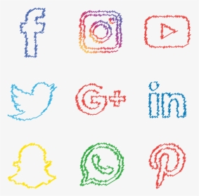 Colourful Social Media Logo, HD Png Download, Transparent PNG