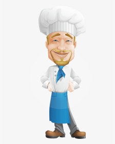 Male Cook Cartoon Character - Cartoon Characters Cartoon Chef, HD Png Download, Transparent PNG