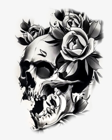 Transparent Skull And Roses, HD Png Download, Transparent PNG