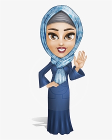 Chef Vector Hijab - Cartoon Characters Woman, HD Png Download, Transparent PNG