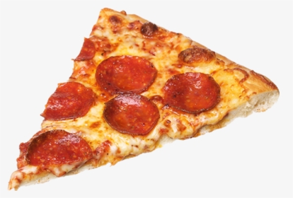 Pepperoni Pizza Slice On A Plate, HD Png Download, Transparent PNG