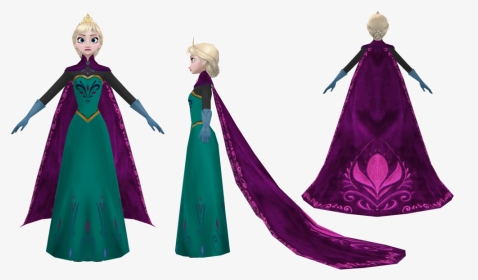 Elsa Clipart Coronation - Frozen Free Fall Coronation Elsa, HD Png Download, Transparent PNG