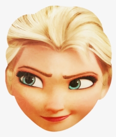 Elsa Face Mask - Elsa Face Transparent, HD Png Download, Transparent PNG
