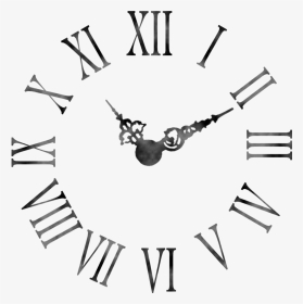 Clock Face Wall Table - Transparent Roman Numeral Clock Png, Png Download, Transparent PNG