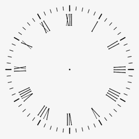 Transparent Clock Face Template, HD Png Download, Transparent PNG