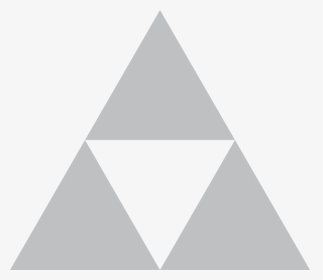 Triforce Png White Collection Of Free Transparent - Gray Triforce Png, Png Download, Transparent PNG