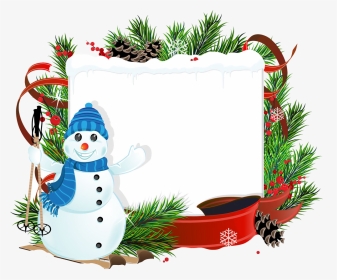 Christmas Snowman Photography Clip Art - Free Christmas Background, HD Png Download, Transparent PNG