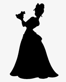 Frogs Clipart Princess Tiana - Princess And The Frog Silhouette, HD Png Download, Transparent PNG