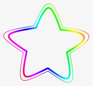 #stars #star #rainbows #rainbow - Line Art, HD Png Download, Transparent PNG