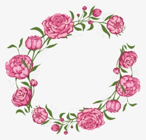 Flower Wreath Aesthetic Transprent - Aesthetic Flower Wreath Transparent, HD Png Download, Transparent PNG
