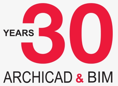 Archicad 30 Years Anniversary Logo For Use On Light, HD Png Download, Transparent PNG