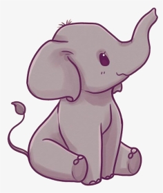 How To Draw Baby Elephant - Circle, HD Png Download , Transparent Png Image  - PNGitem