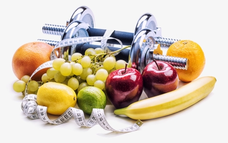 Eat Fruits And Vegetables - Dumbells And Fruit, HD Png Download, Transparent PNG