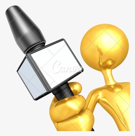 Microphone Clipart Reporter Microphone - Vector, HD Png Download, Transparent PNG