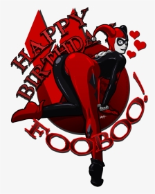Drawn Harley Quinn Birthday - Sexy Harley Quinn Birthday, HD Png Download, Transparent PNG