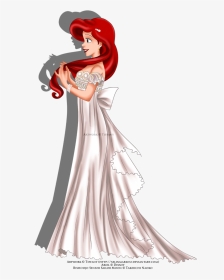Ariel Wedding Dress Up - Drawing Disney Princess Jasmine, HD Png Download, Transparent PNG