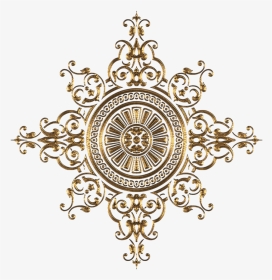 Decorative Line Png Gold Ornament Silver Transparent - Ornament Gold Cercle Png, Png Download, Transparent PNG