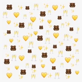 #bear #pooh #champagne #bottle #background #heart #meme - Emoji Background Png Picsart, Transparent Png, Transparent PNG