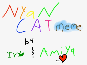 Transparent Cat Meme Png - Heart, Png Download, Transparent PNG