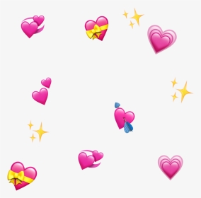 #emoji #heart #heartemoji #iphoneemoji #hearts #aesthetic - Heart Emoji Meme Template, HD Png Download, Transparent PNG